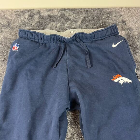 Nike NFL Denver Broncos On Field Sweatpants Team Issued Men's XXL Navy Blue - Picture 2 of 10